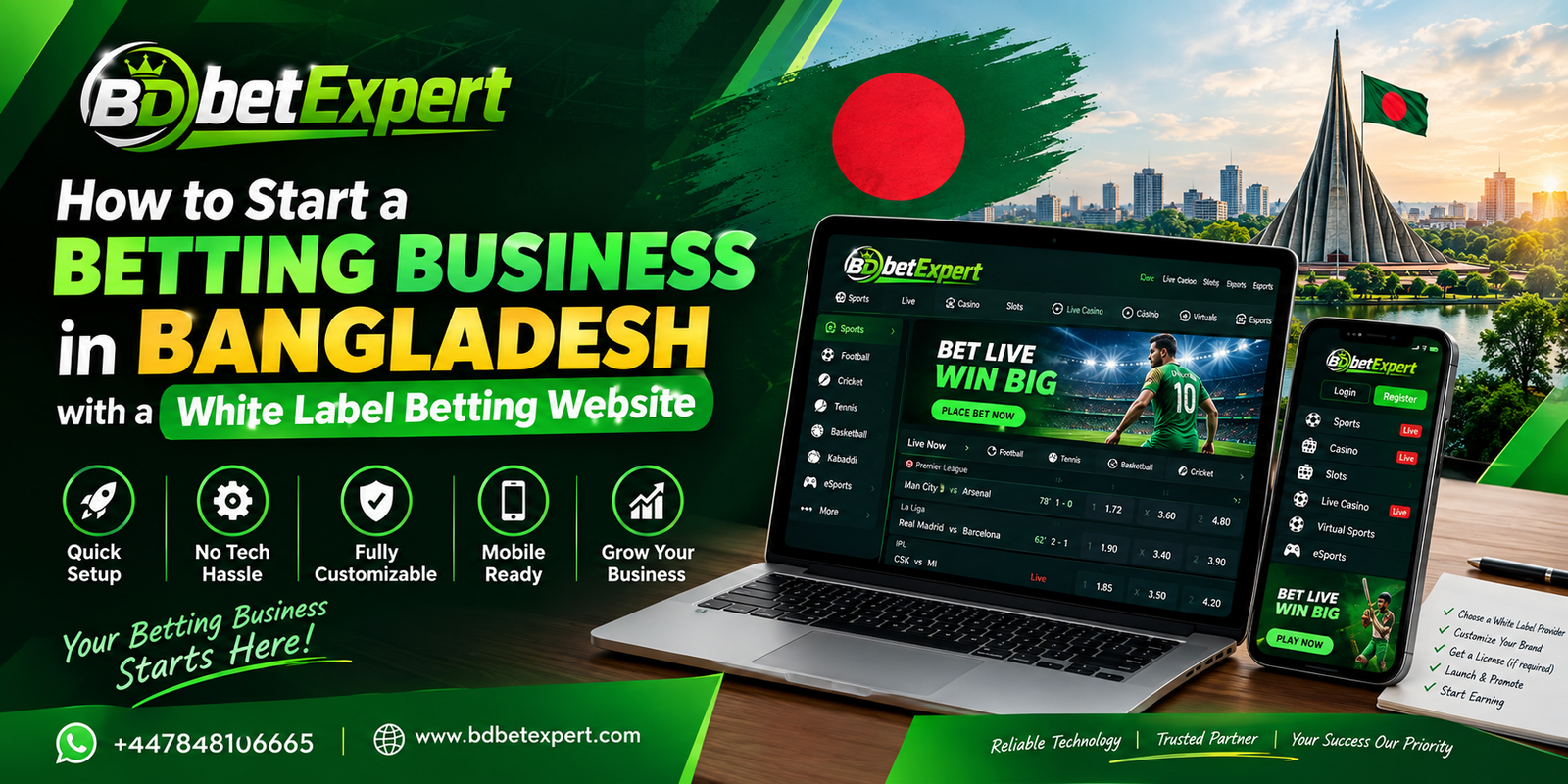 Betting Business in Bangladesh with White Label